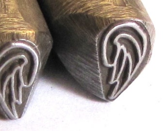 Angel Wing design stamps, 8.85mm x 5mm, angel wing stamps, Right and left wing, steel wings stamps