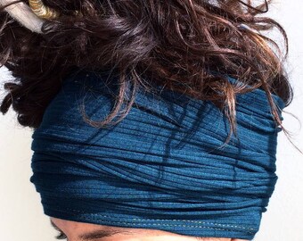 Headband Tube Dread Sock Loc Wrap | Long Headband for Hair Dreadlocks Updo Outdoor Yoga Cycling Running | Comfy Eco Friendly Headband