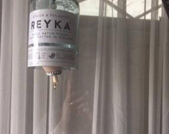 Reyka Vodka Recycled Bottle Wind Chime