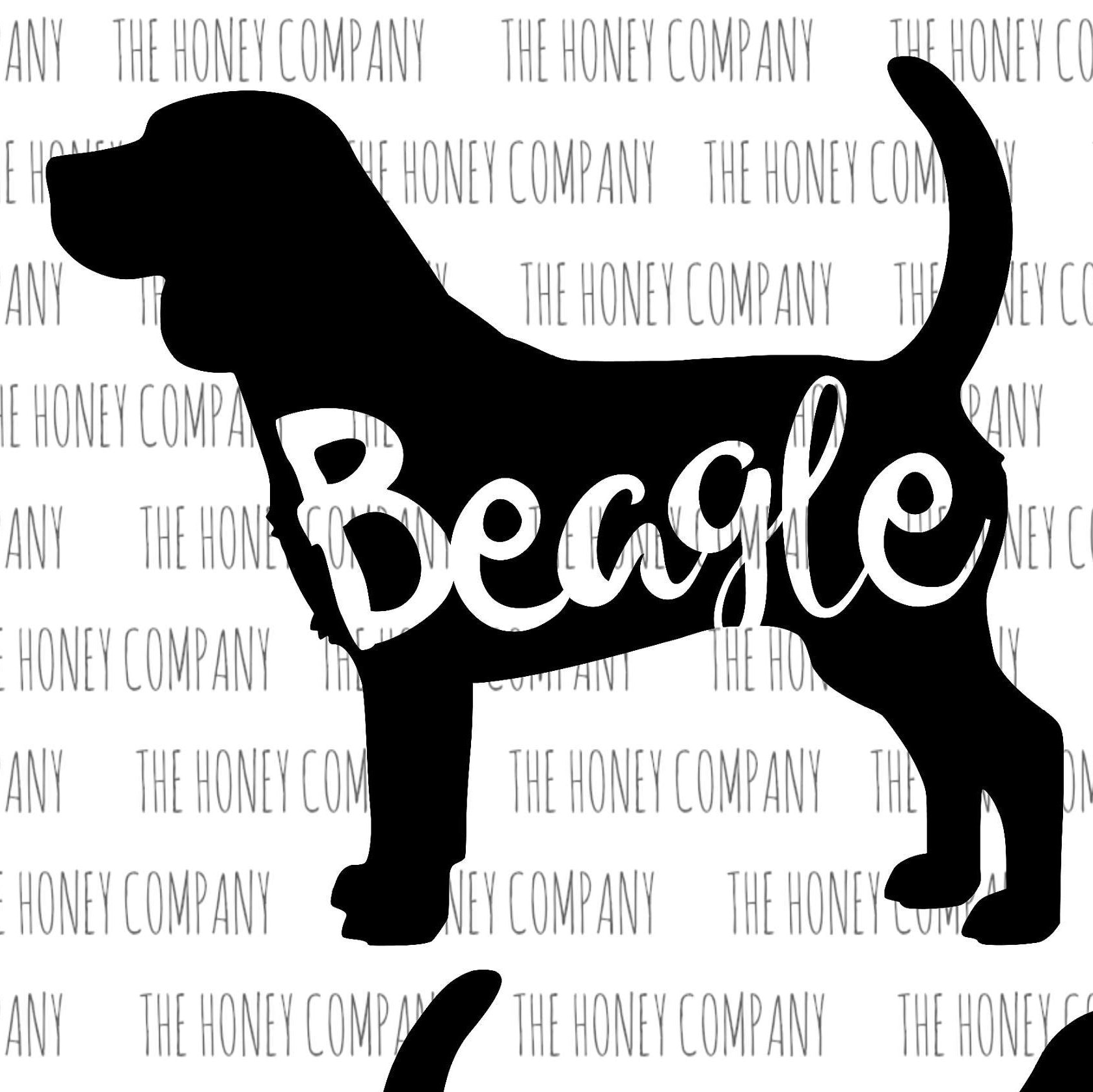 Download Beagle SVG PNG DXF Dog Breed Lover Outline Instant Download