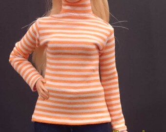 Dolls top for CURVY barbie No.180115-22