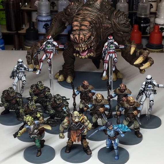 Star Wars Imperial Assault Jabba's Realm w/ Rancor Premium