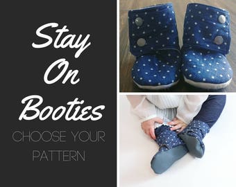 Baby Stay on Booties // Stay on Booties // Crib Shoes // Soft Soled Shoes // Custom baby shoes // baby gift // baby shower gift