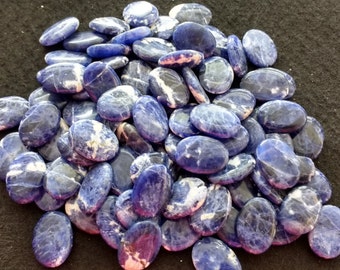 Vintage Sodalite Softened Flat Ovals