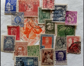 20 Different Postage Stamps