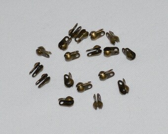 50 antique bronze knot cover fits the ball chain 2.4 mm diameter