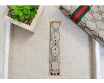 Authentic Gucci Apple Watch Bands 38MM & 42MM, Repurposed Gucci, Handmade, Upcycle