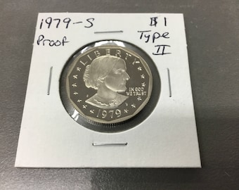 1979-S Proof type 2 Susan B. Anthony dollar