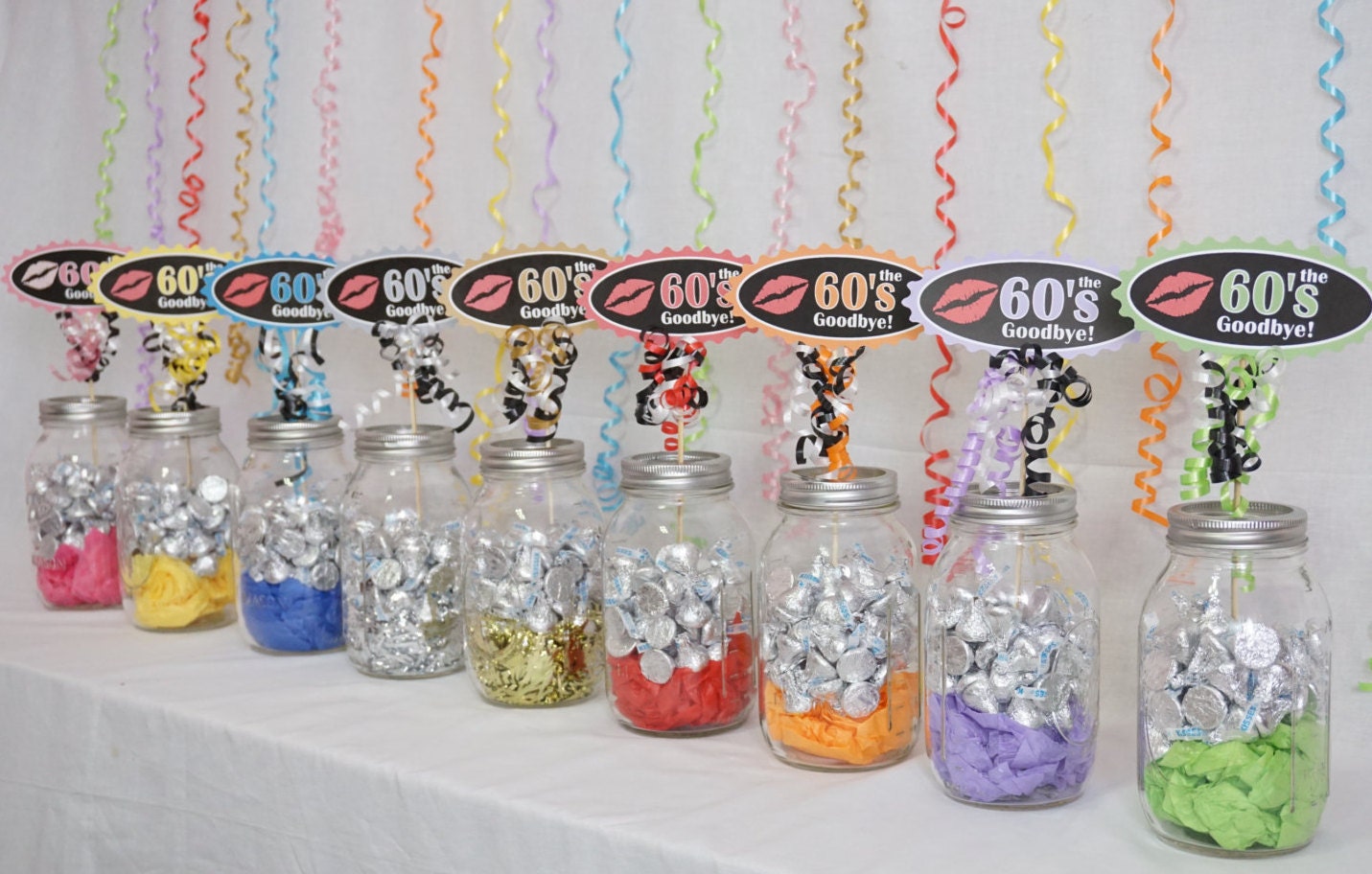 70th Birthday Decoration available in 9 Colors 70th Candy