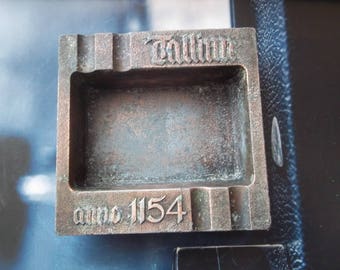 Vintage Ashtray "Tallinn 1154" , Estonia, Soviet Union, 1950s-1980s
