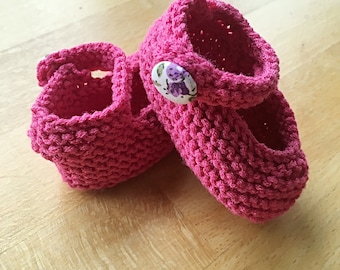 Mary Jane Baby Booties