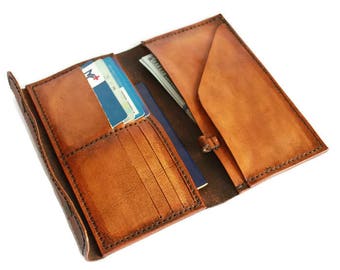 Travel document wallet(4 colors) passport holder travel wallet leather travel wallet leather passport wallet wallets for women tan wallet