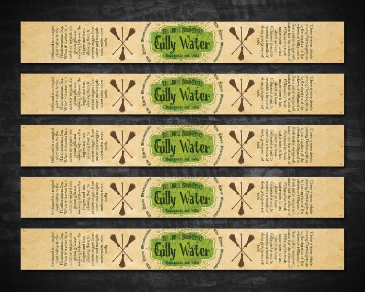 Gilly Water Printable Water Bottle Labels Avery Label 22845
