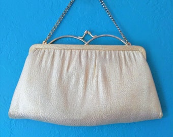 Vintage Gold Lame' Evening Bag