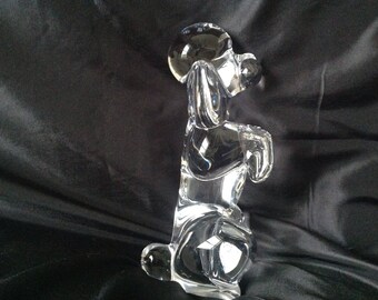 Sevres crystal glass poodle