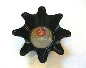 Linda Ronstadt Record Bowl Made From Vinyl Album