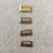5 Strand Necklace Terminator - Vintage Brass End Bar - Bead Necklace Separator Finding - Raw Brass Clasp Component