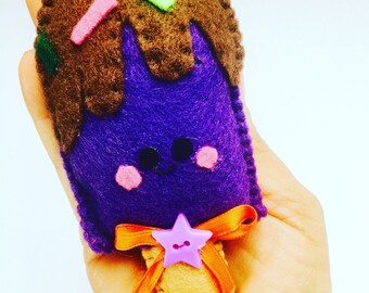 Set of 2 ice cream felt for fridge/felt food