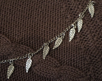 Woodland necklace - leaf necklace
