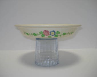 Homer Laughlin Oven Serve 9 Inch Pie Plate, Multi-Color Decoration
