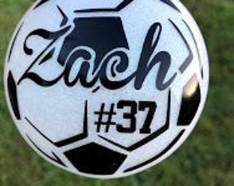 Soccer Ornament- Glittered & Personalized