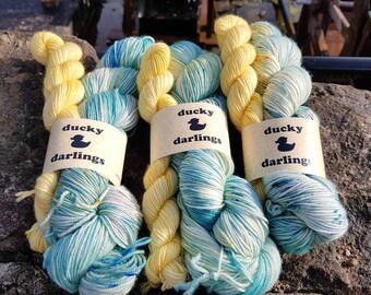 Yarn superwash merino nylon 120g.Colourway Tom.Hand dyed yarn.Handpainted.Ready to ship.