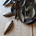 50 piece bronze plated leaf charms, 21x7mm, jewelry supplies, design