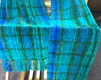 Hand woven Chenille Scarf