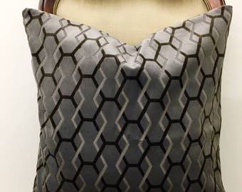 Grey Velvet Pillow Cover, Grey Pillow, Velvet Pillow, Luxury Pillows, Decorative Throw Pillow, Velvet Cushion, Grey Velvet Pillow Covers