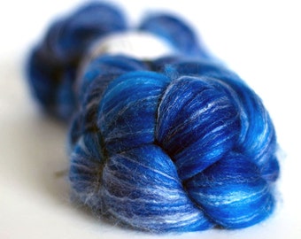 Wool Roving - Merino Bamboo and Nylon - Hand Dyed