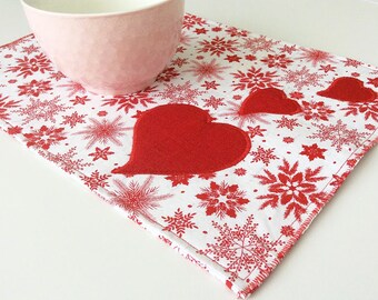 Heart-Patched Placemat Set