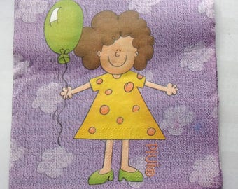 paper girl PIUIO yellow No. 12 napkins 3561
