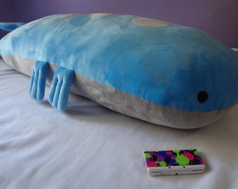 HUGE 5ft Wailord Body Pillow Plush