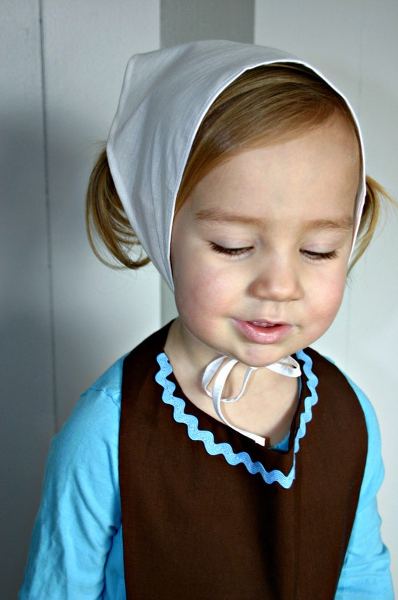 CHILD Kerchief Head covering scarf cap hat bonnet. Cinderella