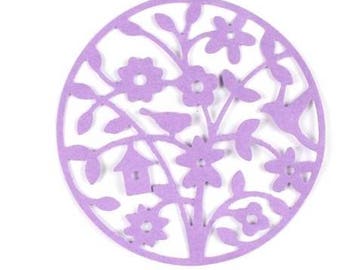 Scrapbooking ball floral cutout