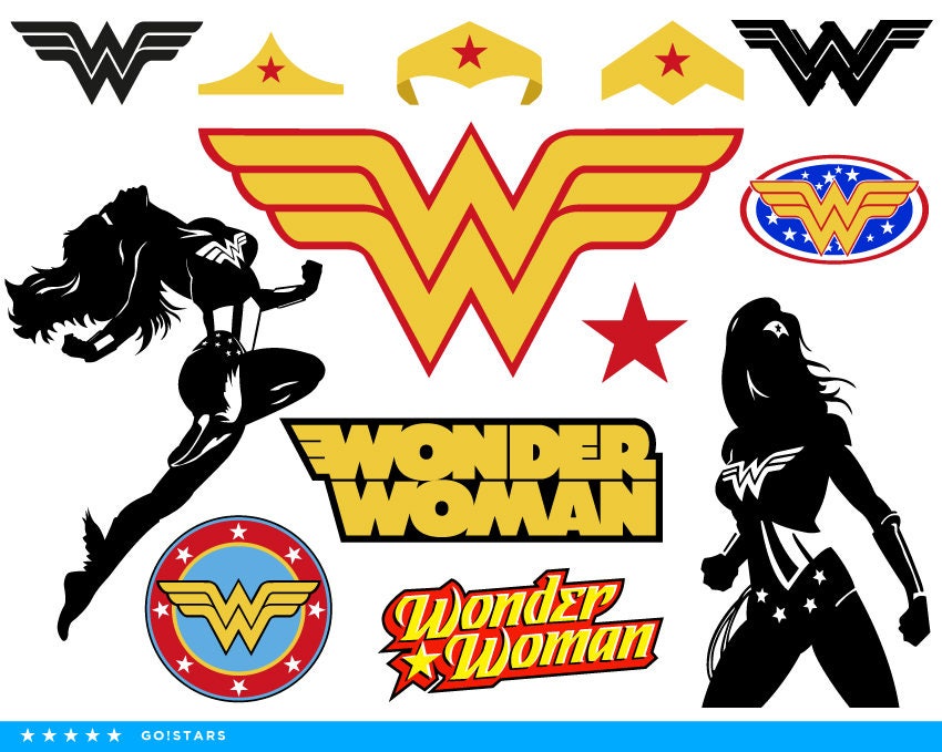 Wonder Woman clipart silhouette Wonder Woman svg Woman