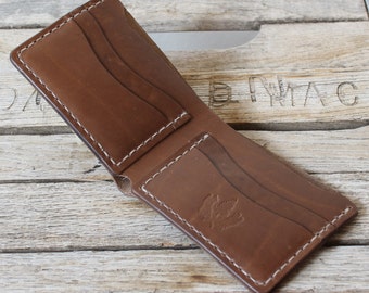 Horween Chromexcel Leather Wallet / Mens Leather Wallet / USA Made Wallet