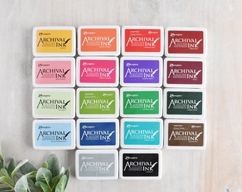 Ranger Archival Ink Pad - 18 COLOUR OPTIONS - Dye Ink Pad - Craft Ink - Stamp Pad - Rubber Stamping - Black Ink Pad