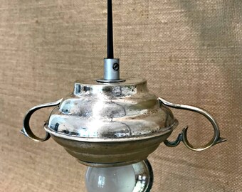Vintage Sugar Bowl Pendant Light