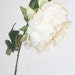 silk flower spray - STUNNING Artificial Peony in Ivory Cream on Stem - 19 inches - artificial flower - ITEM 0911
