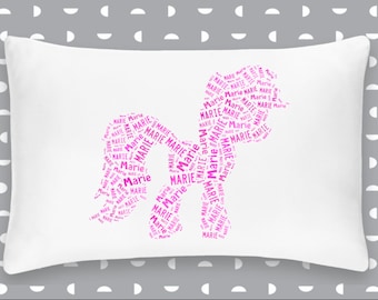 personalized horse pillow