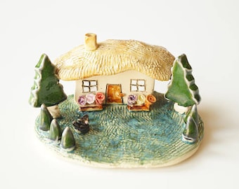 Miniature House, housewarming gift, little rustic house, love house