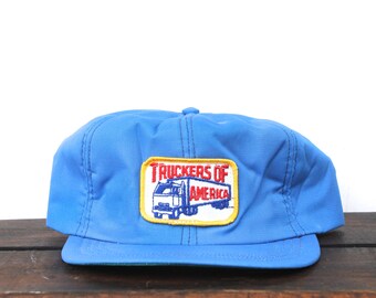 Vintage Truckers Of America Trucking Shipping CB Radio Trucker Hat Snapback Baseball Cap Patch Made In USA