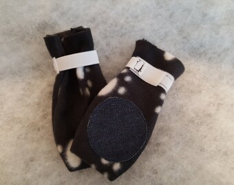 Small Dog Bootie, Bootie Pair, Fleece Bootie, Fleece Dog Bootie