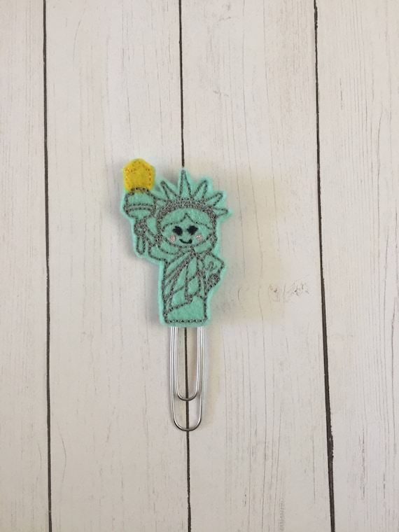 Lady Liberty Planner Clip/Planner Clip/Bookmark. Statue Of Liberty Planner Clip. USA Planner Clip. Patriotic Planner Clip
