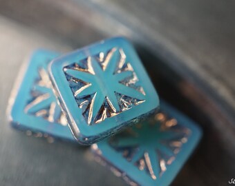 Mystic Star, Square Beads, Czech Beads, Beads, 14-5