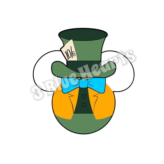 Download Mad Hatter Mickey Head Mad Hatter SVG dxf pdf Studio Alice