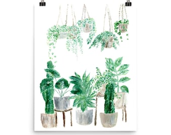 Plant wall art | Etsy