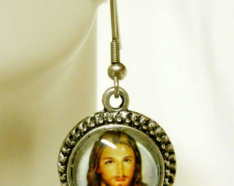 Sacred heart of Christ earrings - AP07-507
