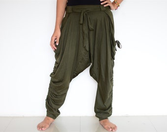 Harem pants women men, Baggy pants, Boho pants, Hippie pants, handmade item